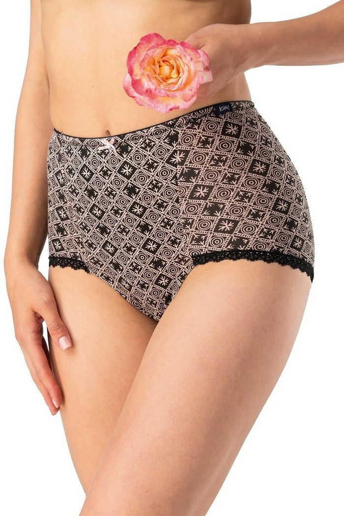 Трусики сліпи із бавовни LPM 731 B25 beige/black (2 шт.)