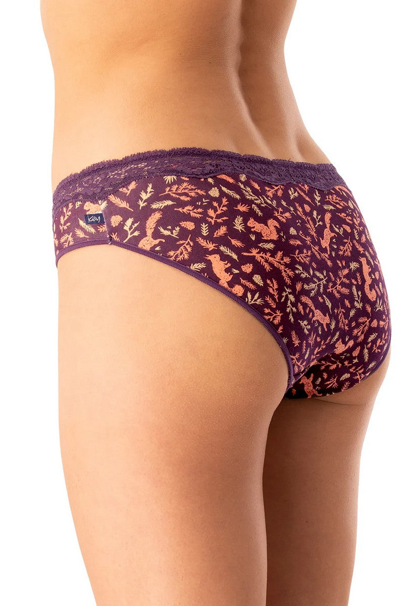 Хлопковые трусики слип LPR 706 (2 шт.) violet