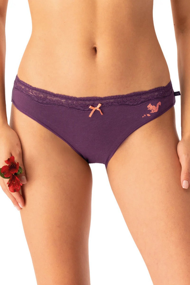 Хлопковые трусики слип LPR 706 (2 шт.) violet