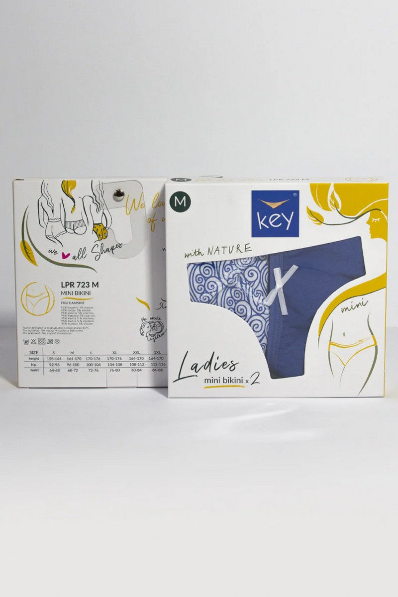 Хлопковые трусики слип LPR 723 A25 (2 шт.) blue