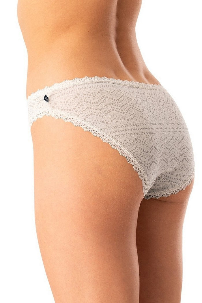 Хлопковые трусики слип LPR 752 B25 white/beige (2 шт.)