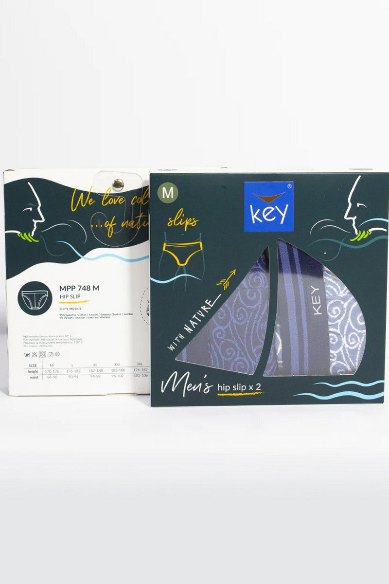 Чоловічі труси сліпи MPP 748 A25 (2 шт.) blue
