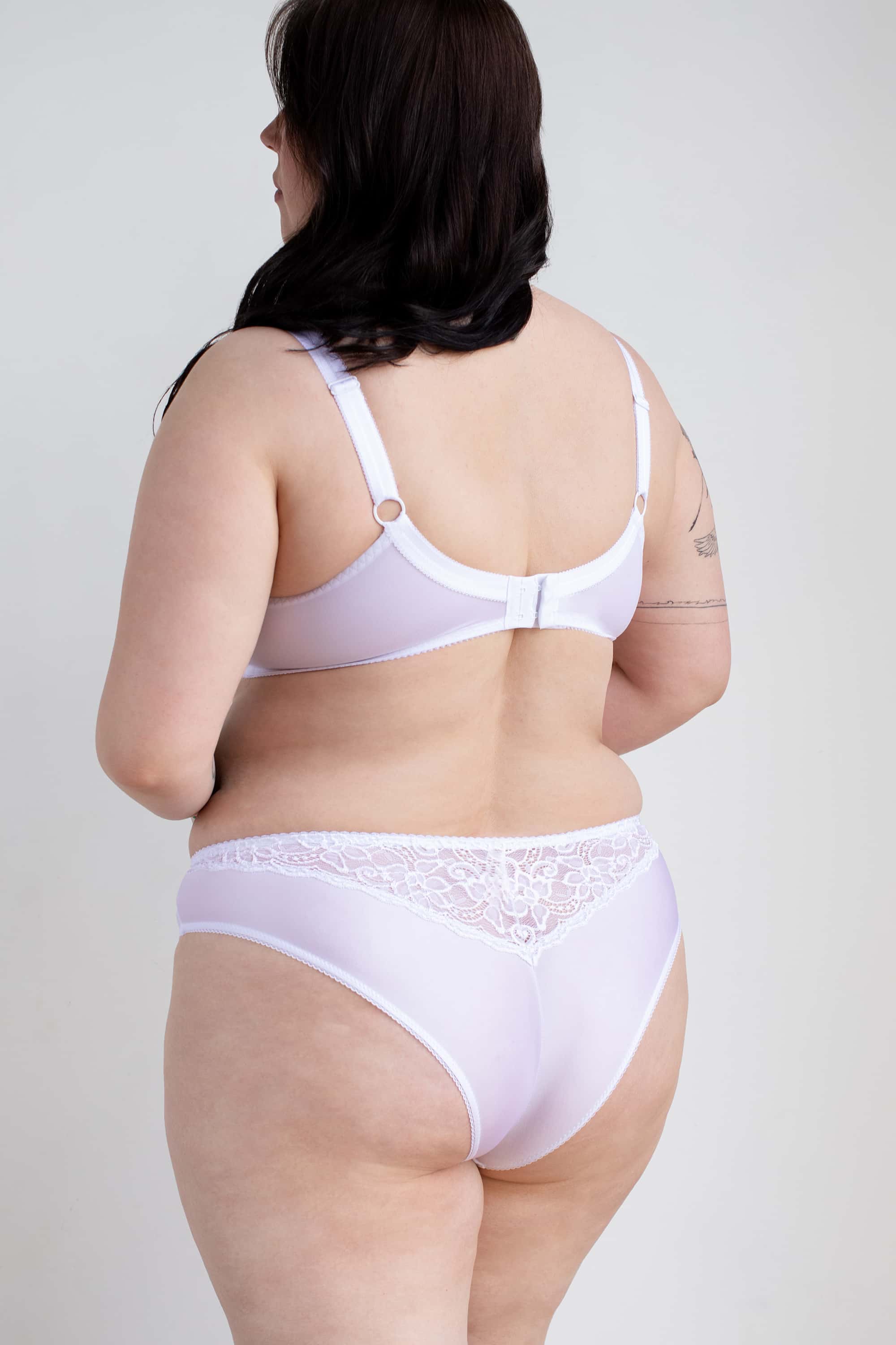 Трусики брифы с кружевом 3667 ML Albina white