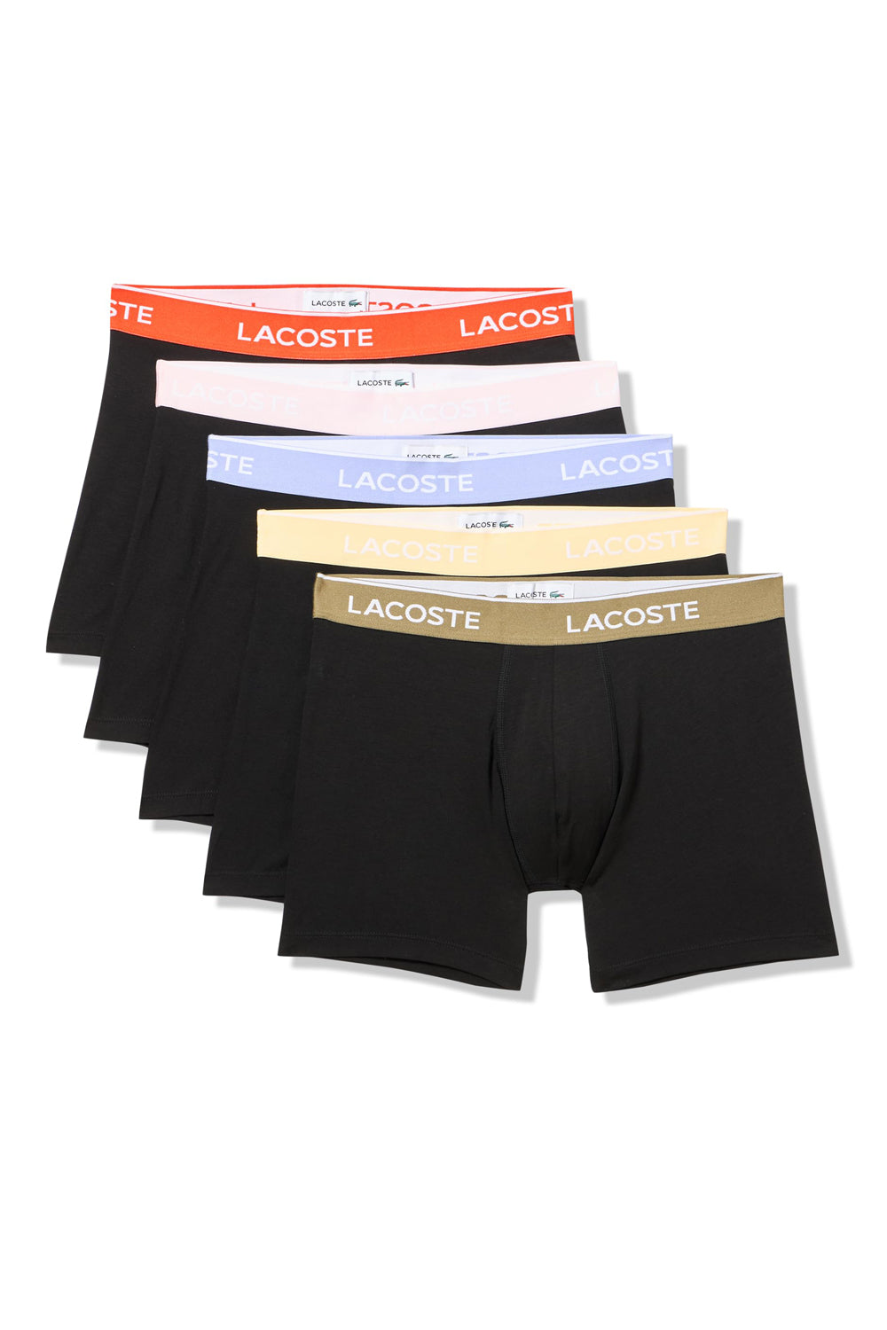 Чоловічі труси шорти 14529696 (5 шт.) black Lacoste