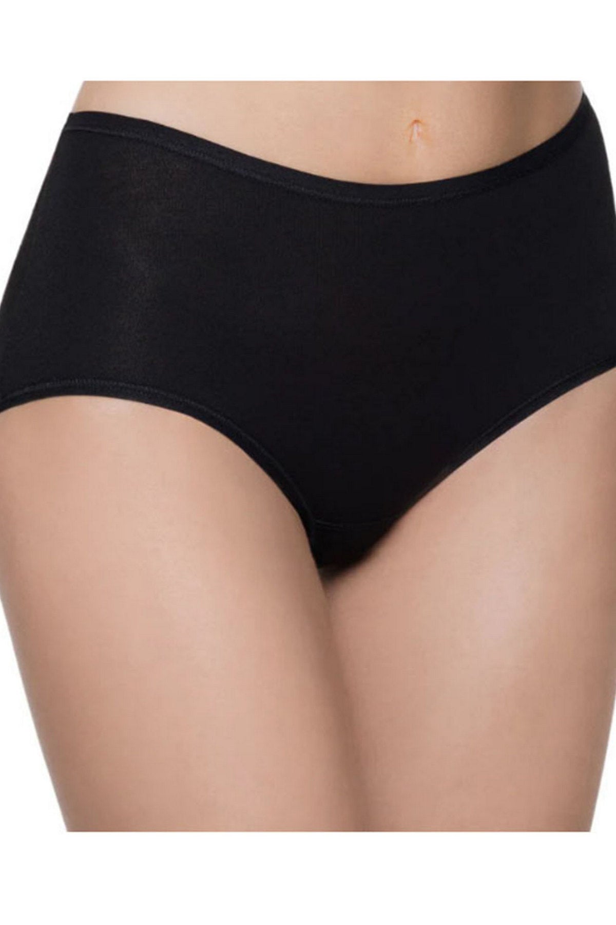 Хлопковые трусики слип Simple Cotton 15B58 black