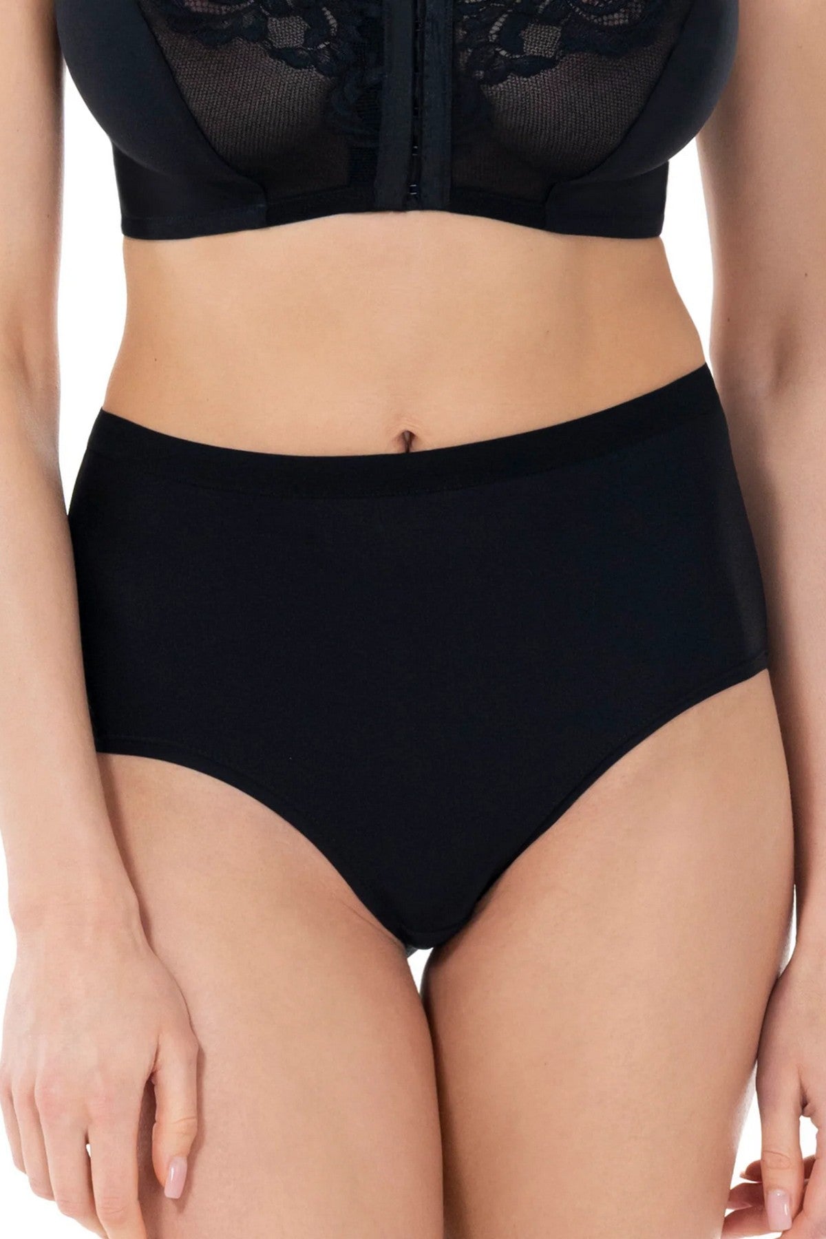 Високі трусики сліпи 58K54 Lace Love black