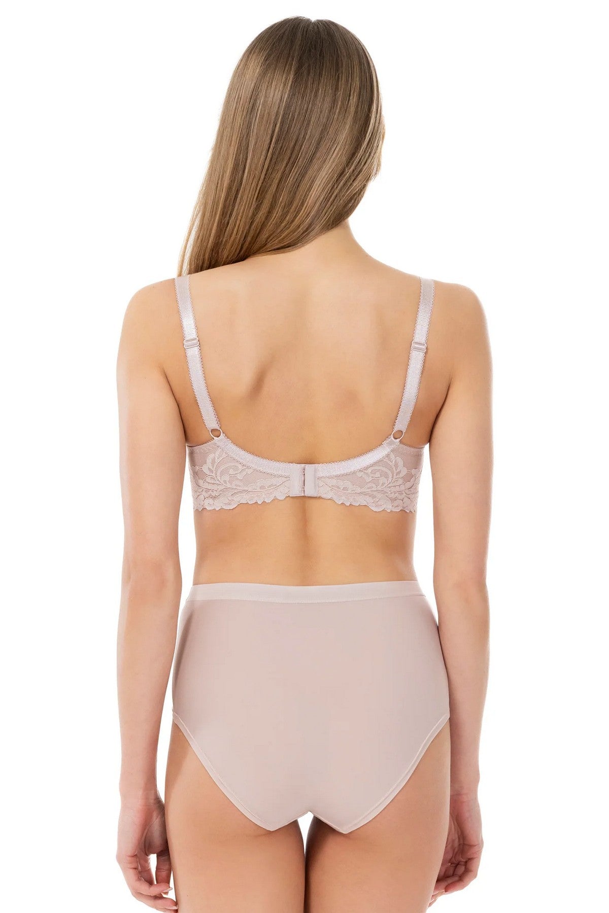 Високі трусики сліпи 58K54 Lace Love silver peony