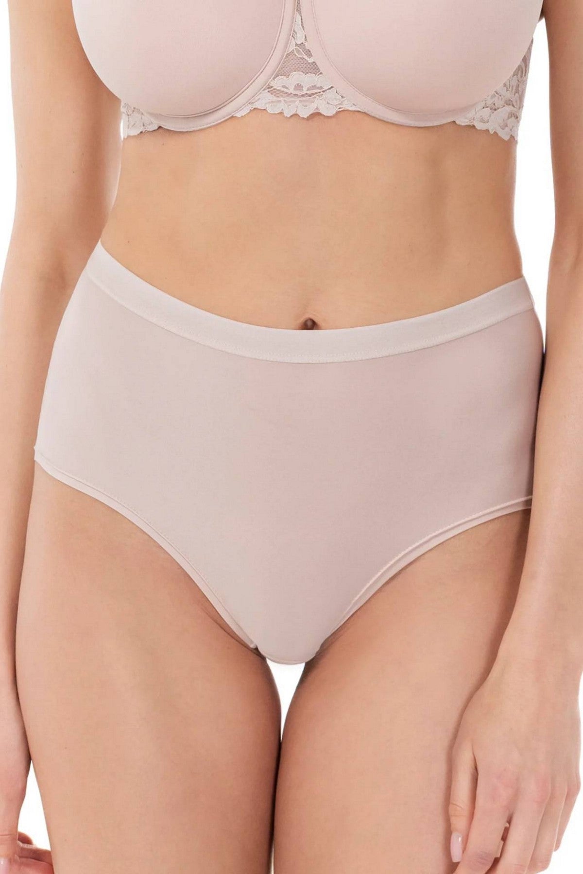 Високі трусики сліпи 58K54 Lace Love silver peony