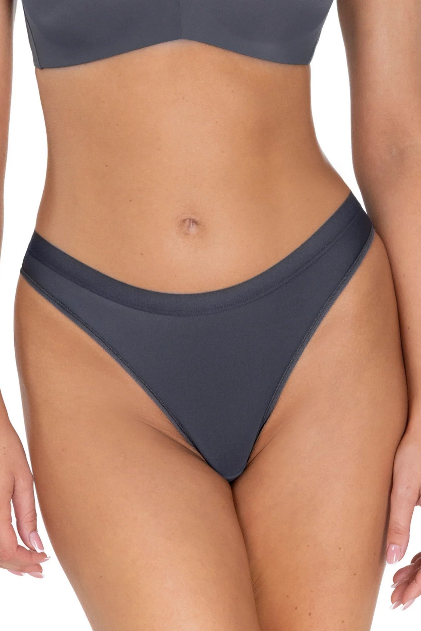 Гладкие трусики стринг 58K62 Lace Love blackened pearl