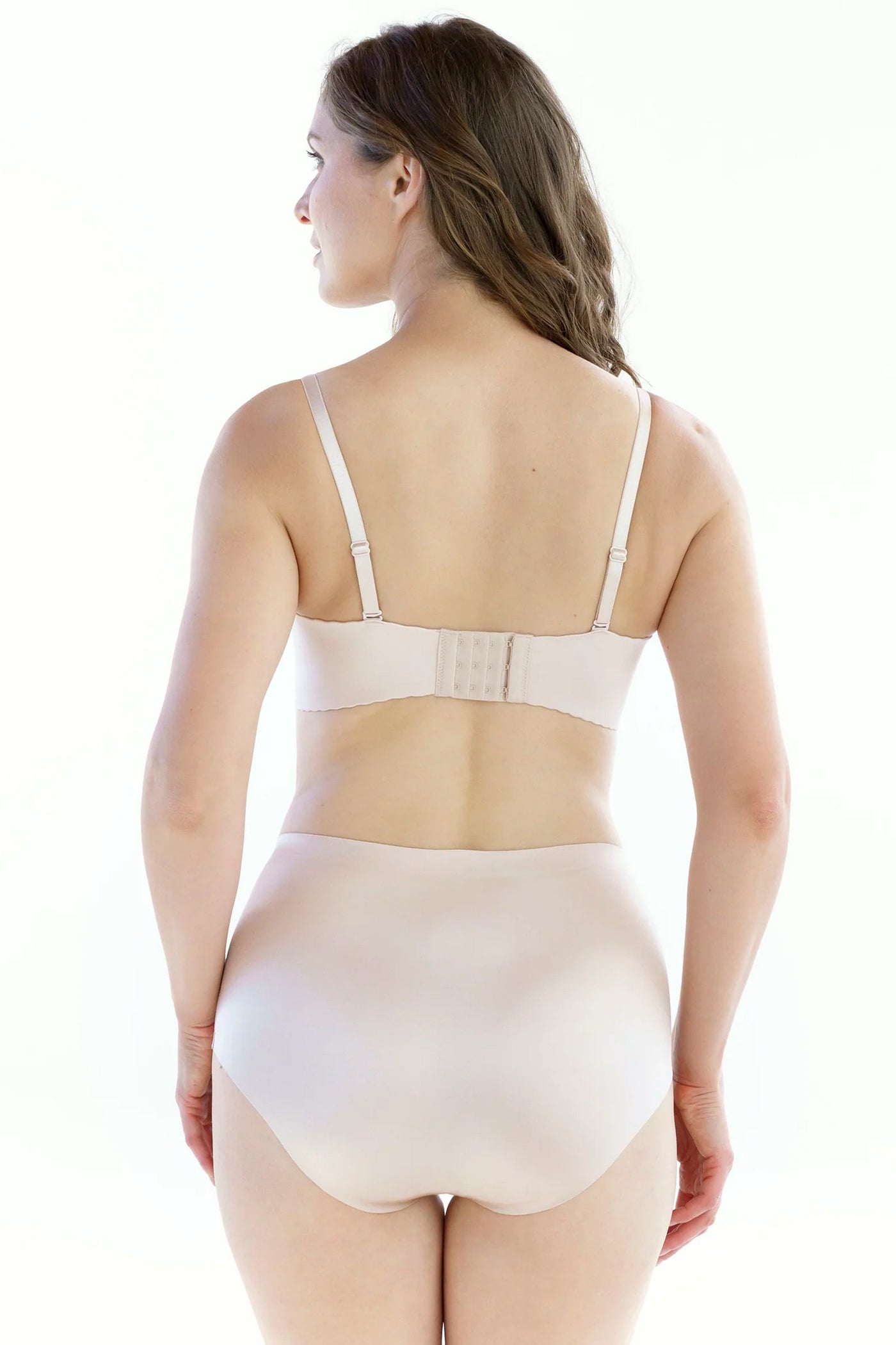 Бесшовные трусики слип 77D52 Invisible Seamless silver peony