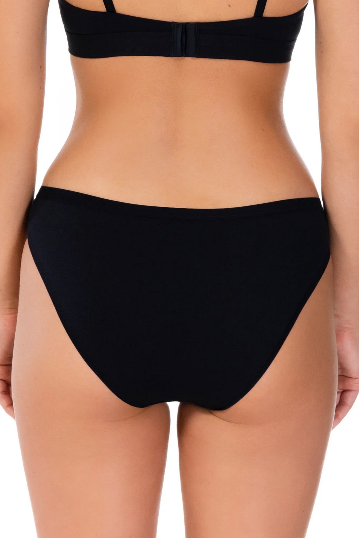 Хлопковые трусики слип Simple Cotton 93J50 black