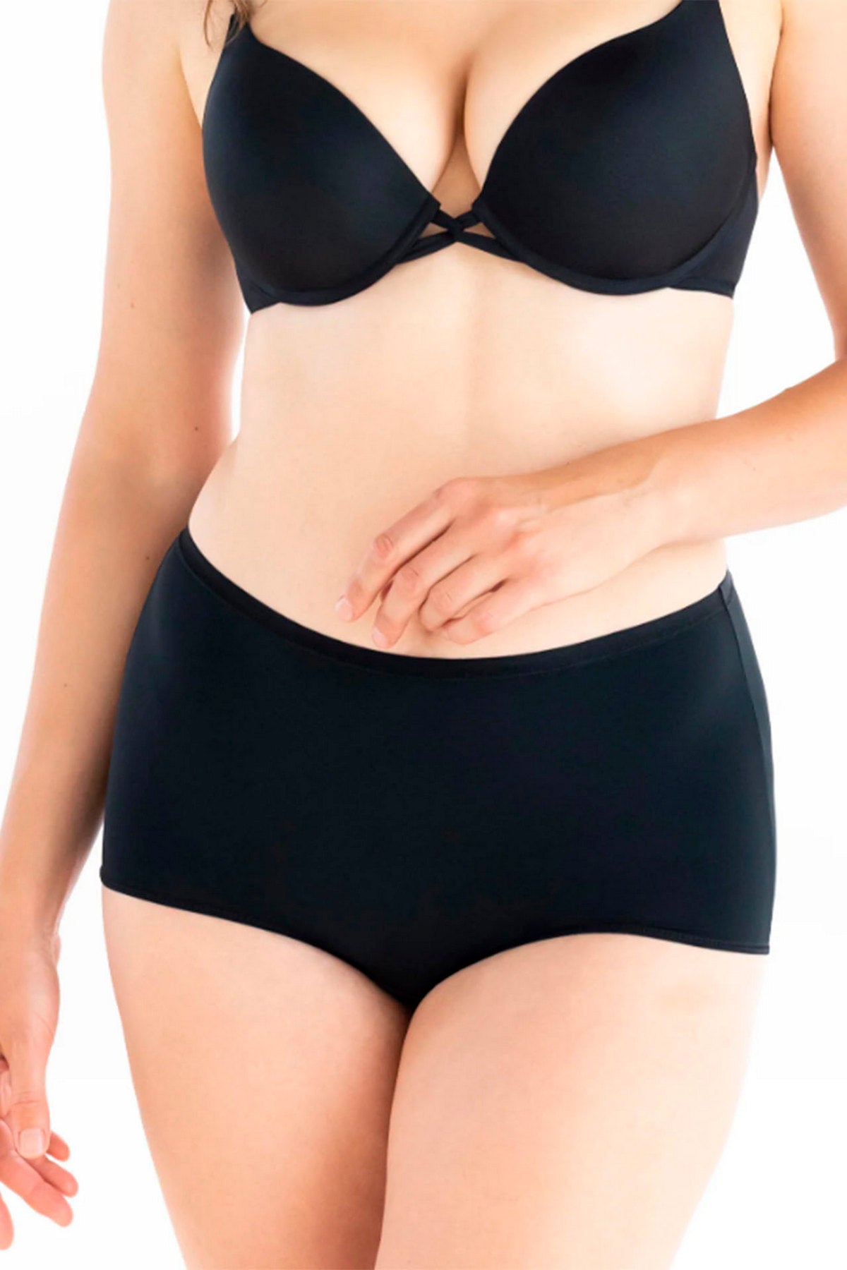 Шортики из микрофибры 94J51 Daily black