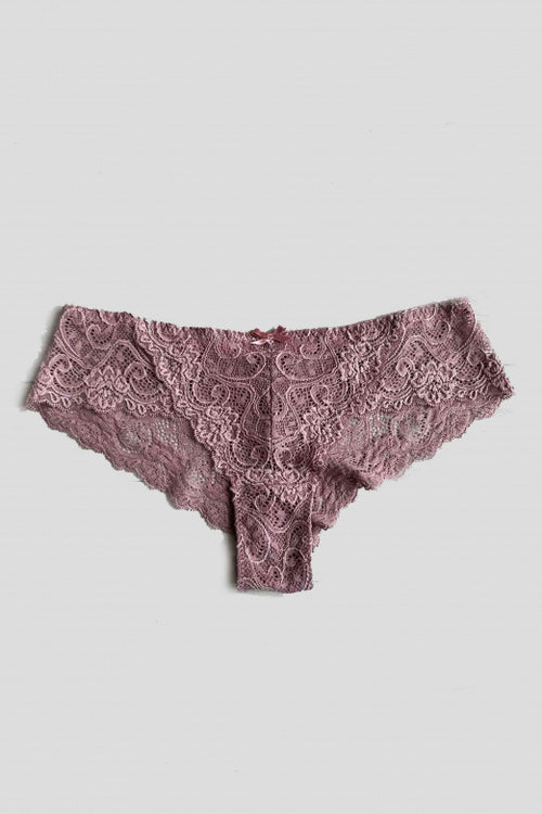 Кружевные трусики бразилиана L808 lilac