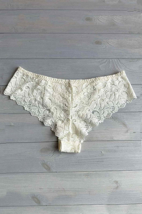 Кружевные трусики бразилиана L810 champagne