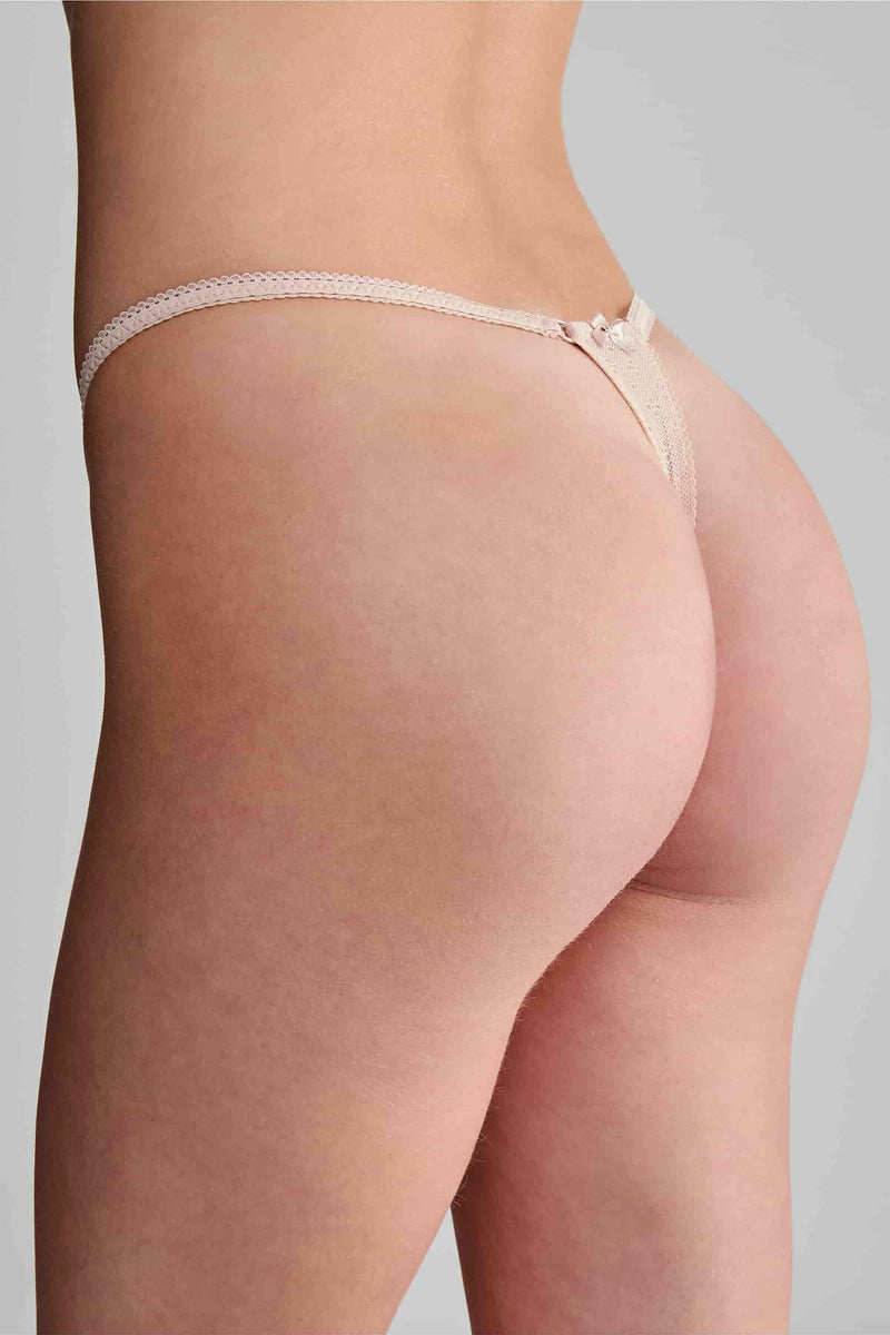 Кружевные трусики стринг String Lace L904 beige