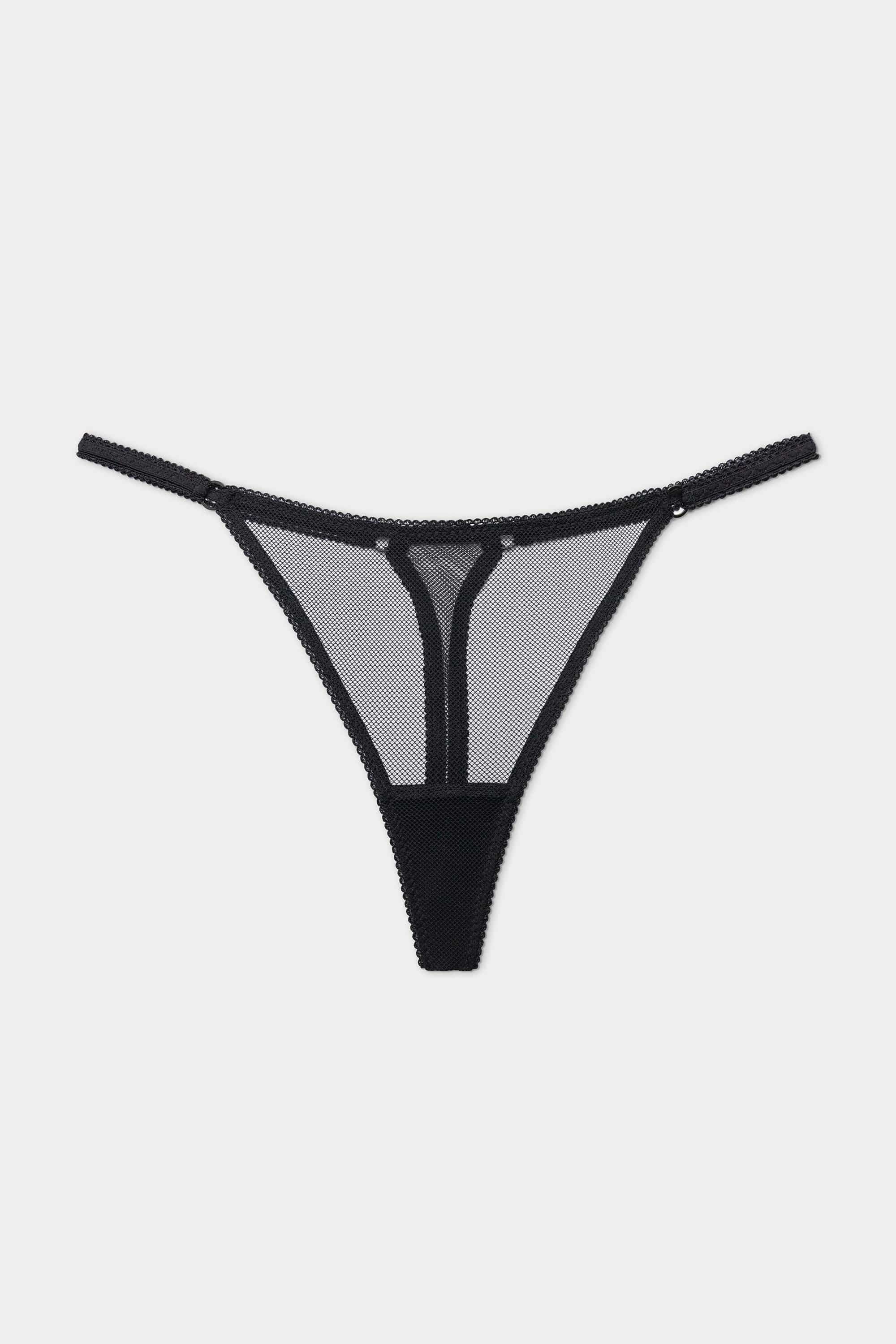 Трусики стрінги із мережива L911 String Lace black Legs