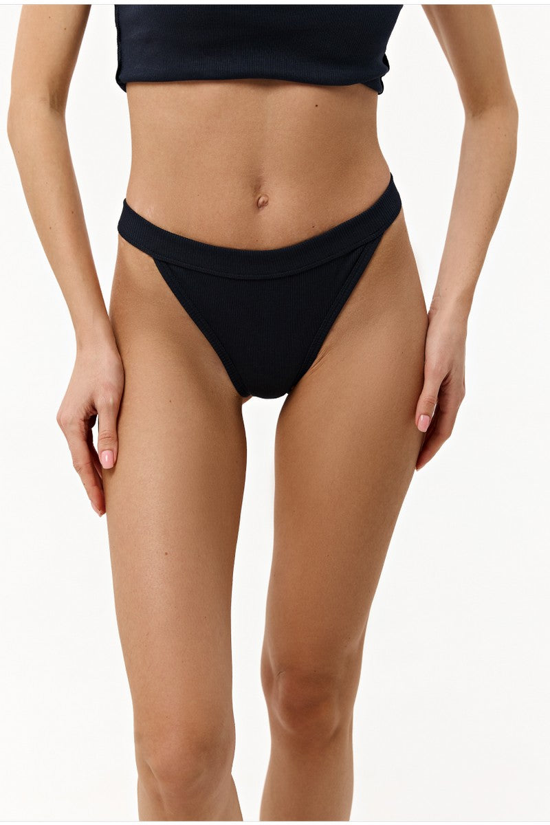 Трусики стринг в рубчик L5157BR-M Rubus dark blue