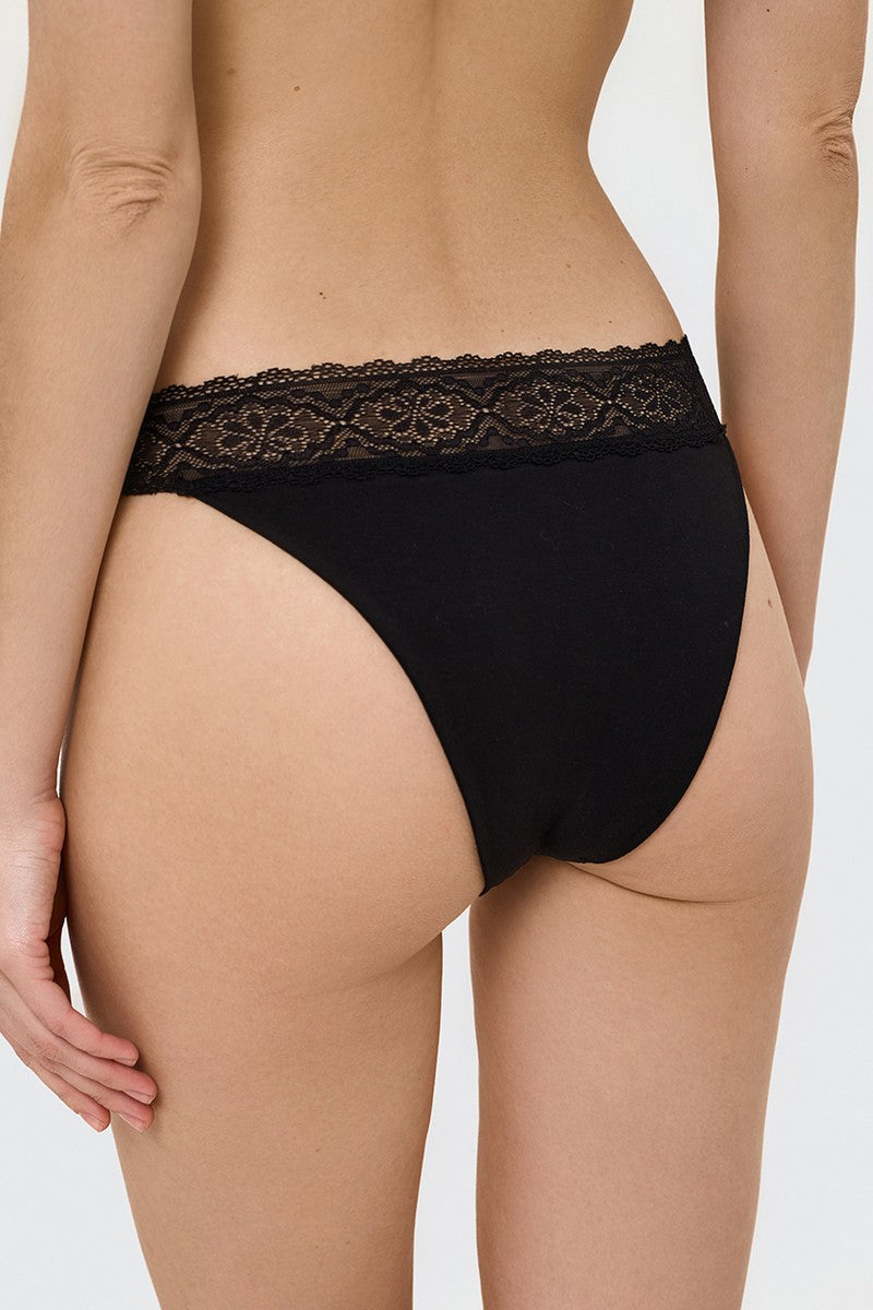 Бавовняні трусики сліпи L5178Br black