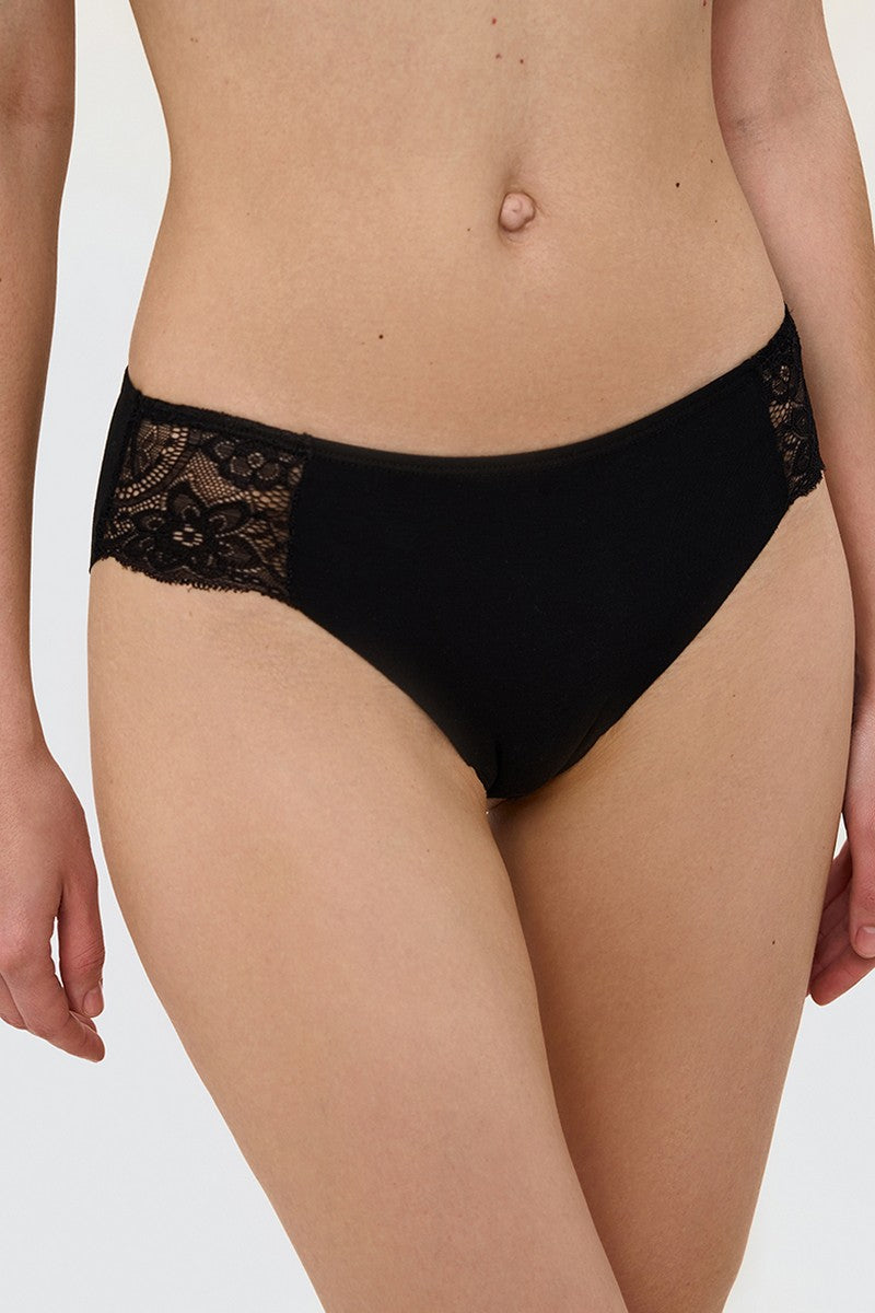 Бесшовные трусики слип L5180T black