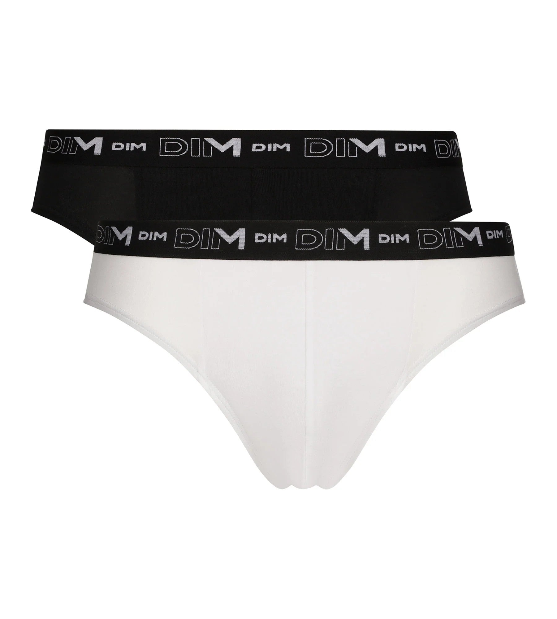 Мужские трусы слип из хлопка 6595 (2 шт.) black/white