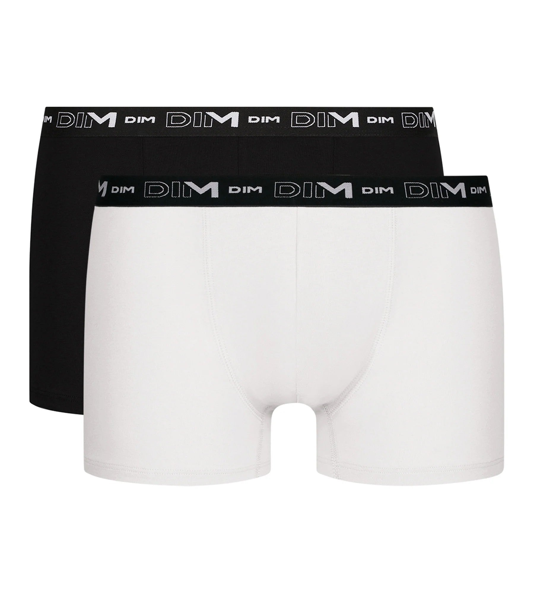 Мужские трусы шорты из хлопка 6596 (2 шт.) black/white