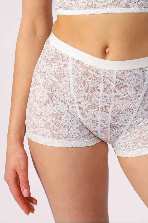 Мереживні шортики LU141-02 Arabeska antique white Naviale