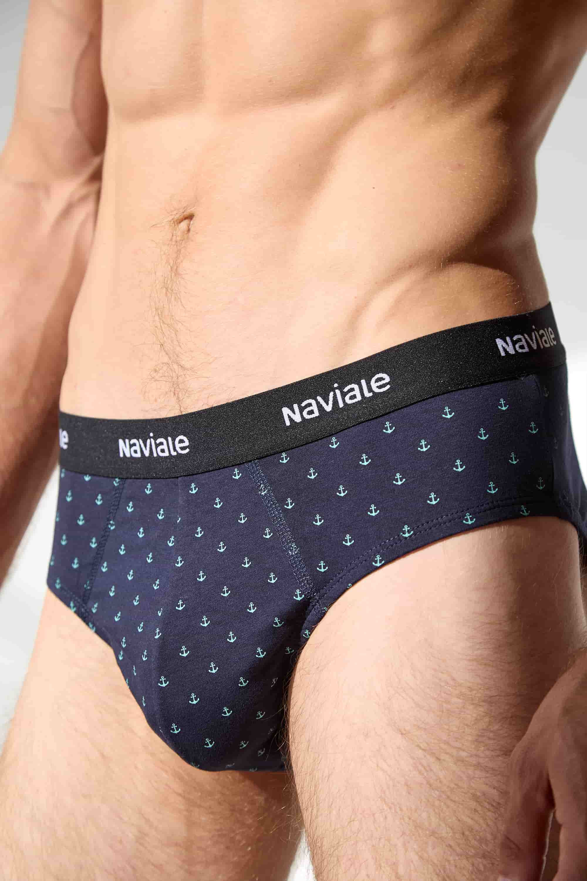 Мужские трусы слип MU202-02 Sierra blue