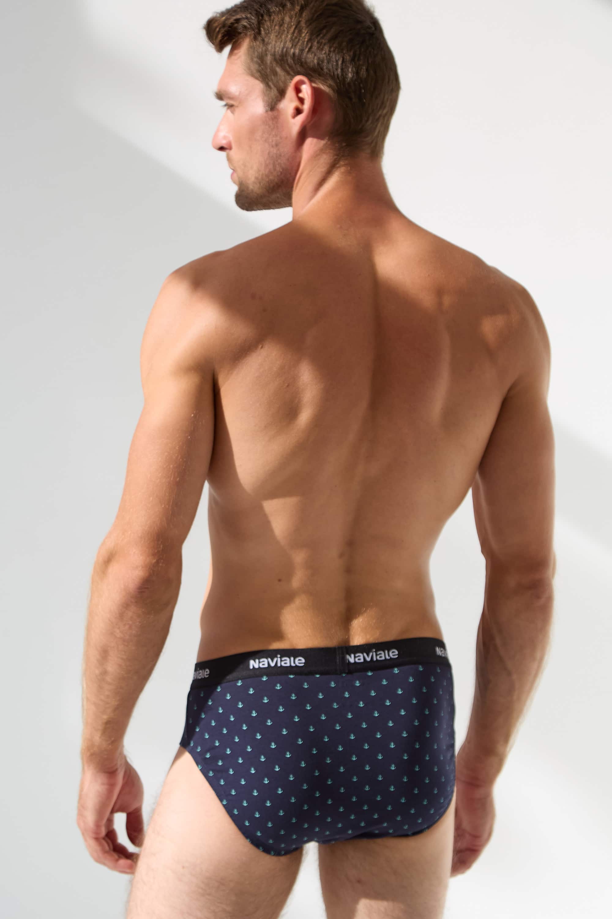 Мужские трусы слип MU202-02 Sierra blue