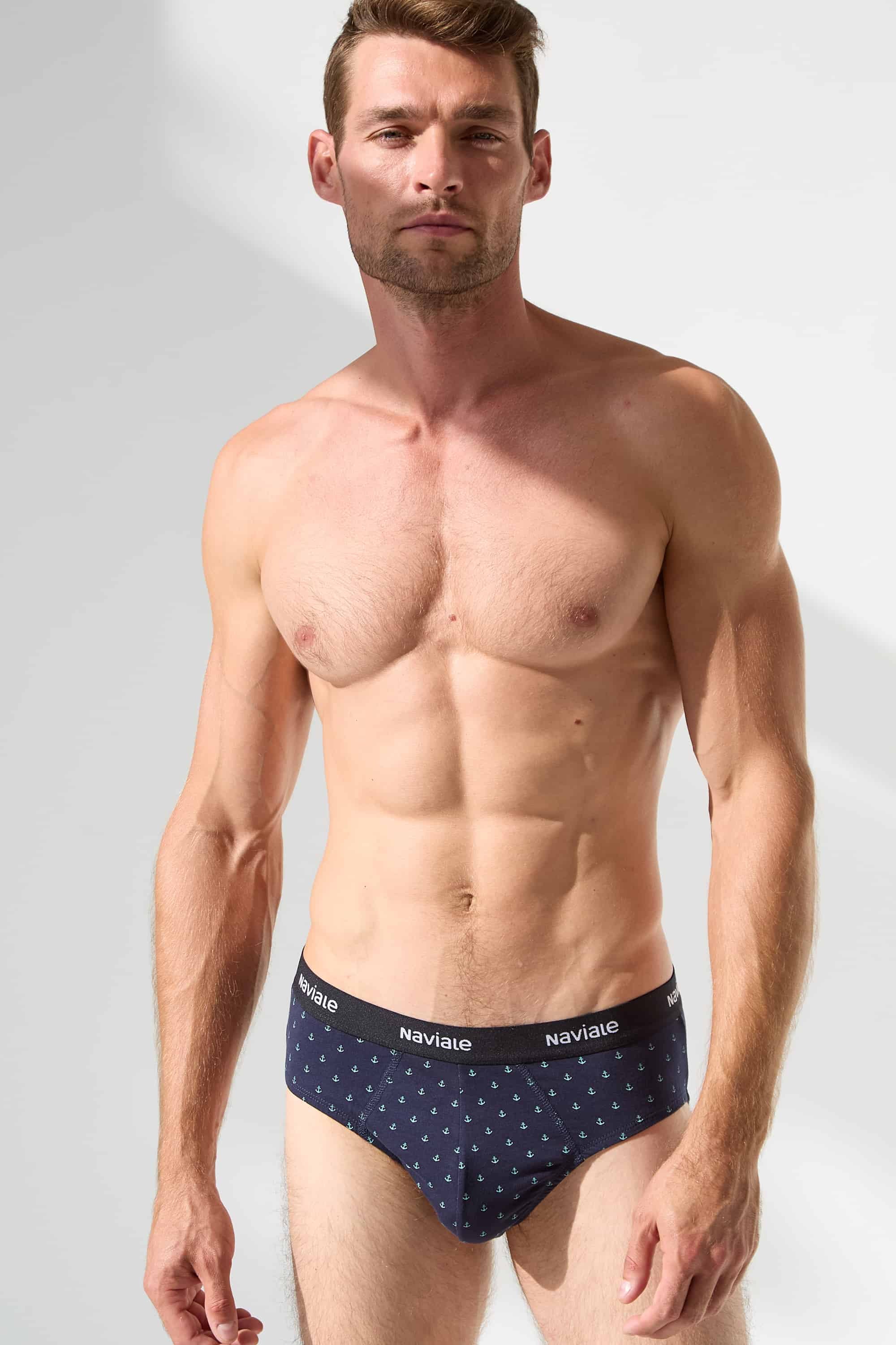 Мужские трусы слип MU202-02 Sierra blue