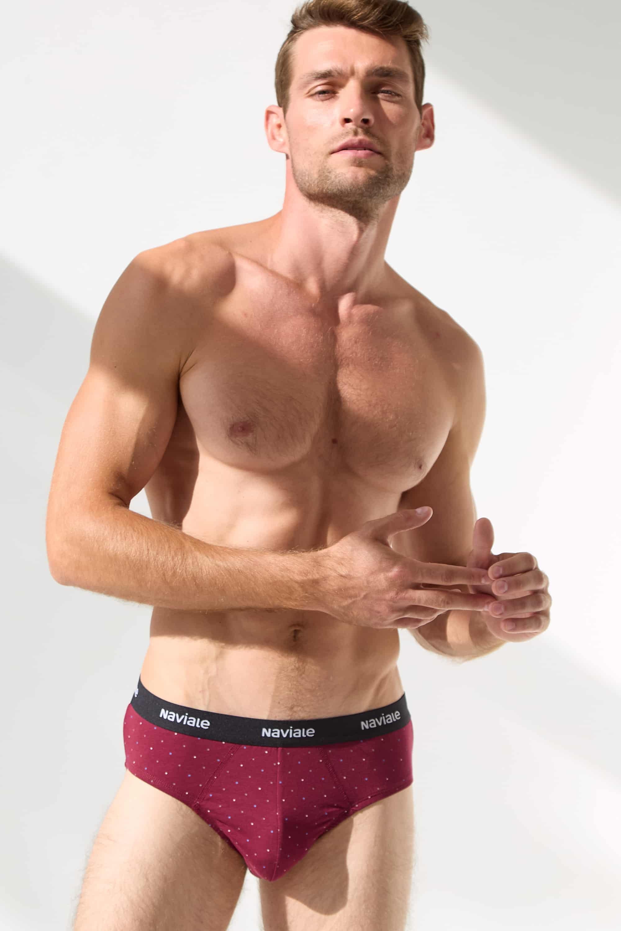 Мужские трусы слип MU202-02 Sierra bordo