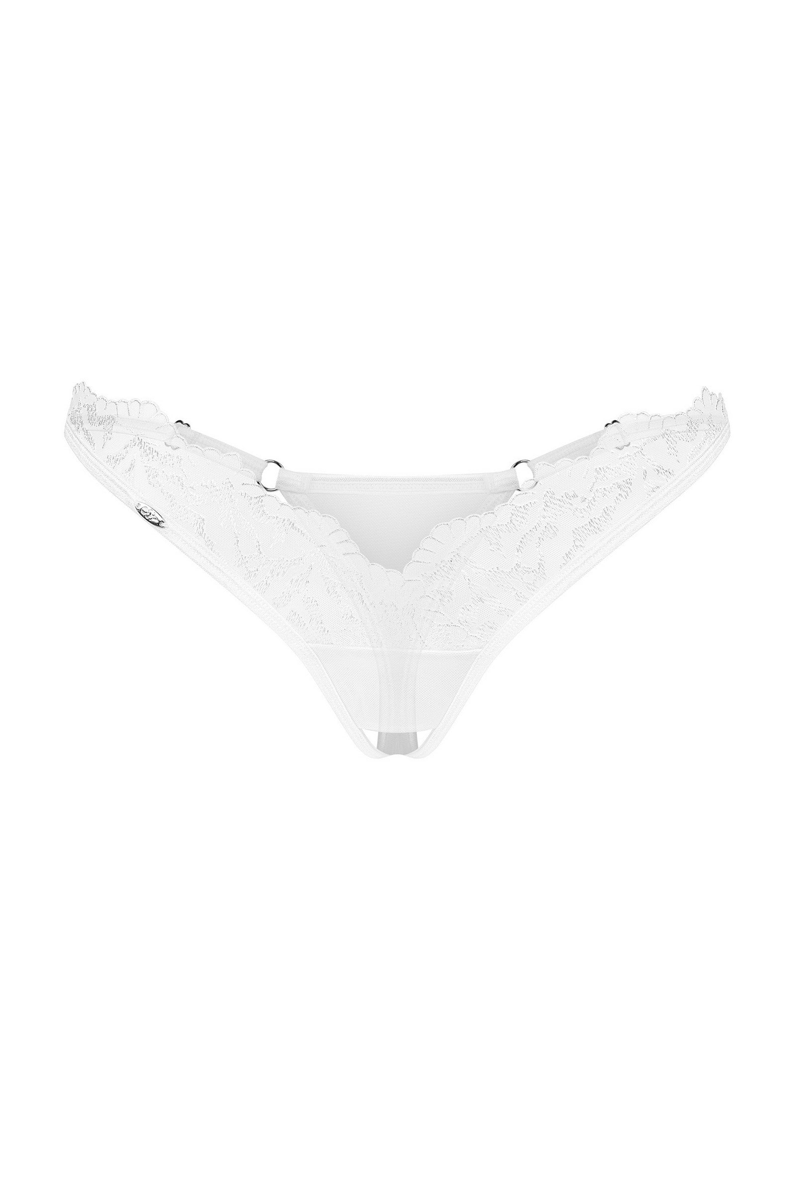 Трусики стринг с разрезом Arrowel white