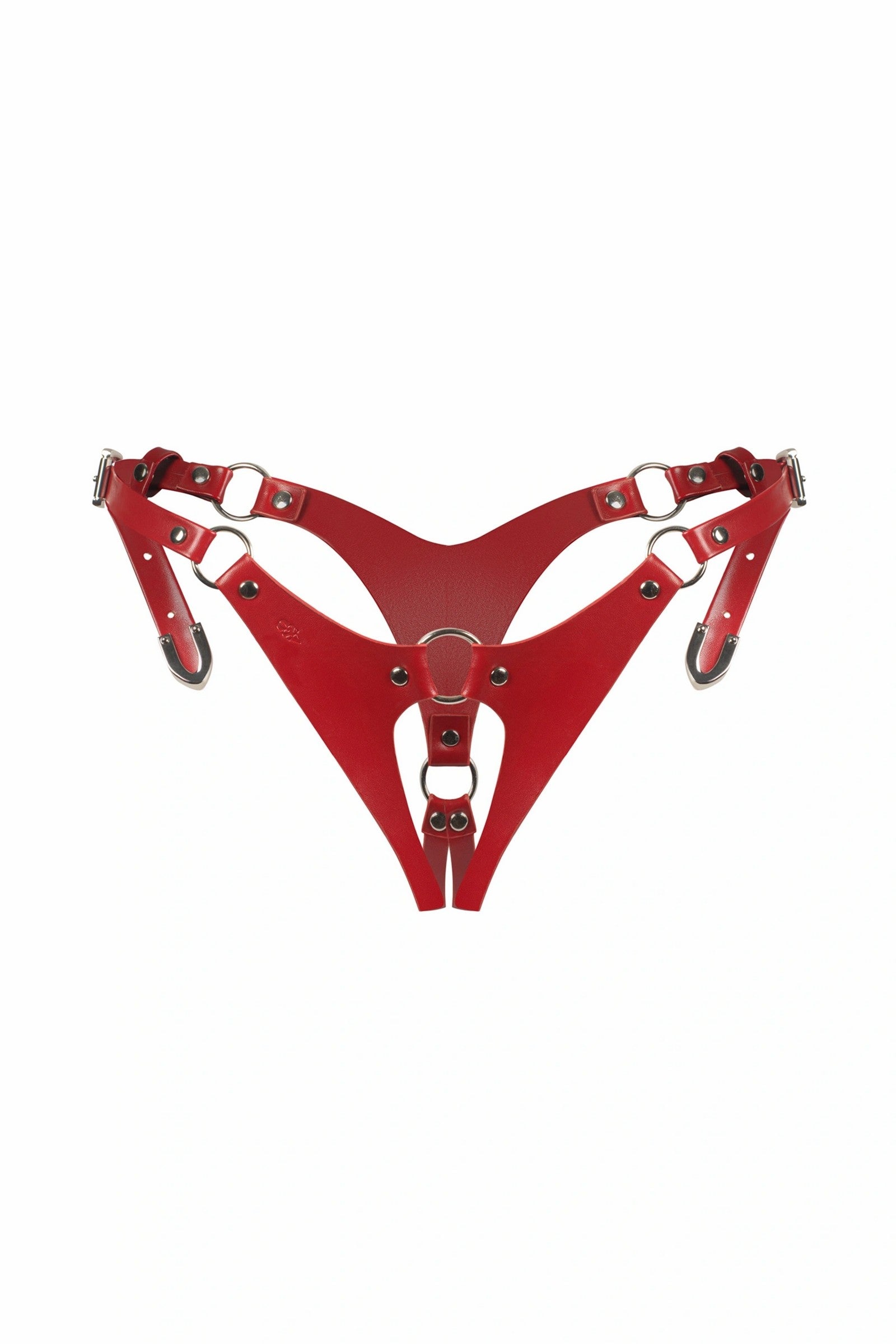 Трусики із розрізом Inferro red Obsessive