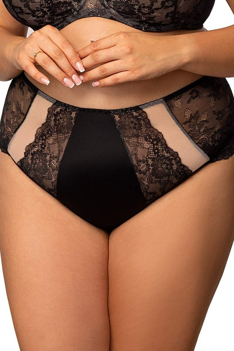 Трусики слип 646-438 black/peony