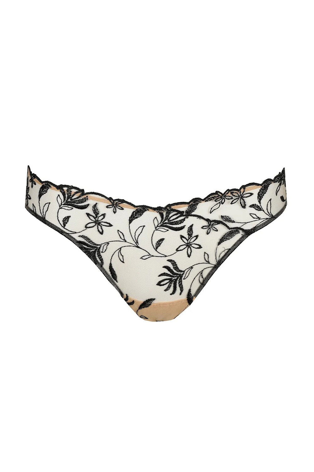 Трусики слип с вышивкой 3500850 Shay black