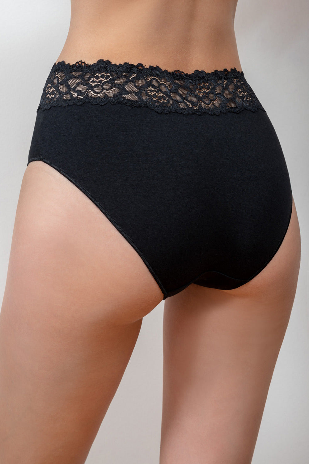 Трусики слип с кружевом BLM 213 black (2 шт.)
