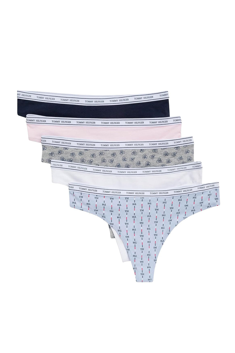 Бавовняні стрінги 150299104 (5 шт.) multi Tommy Hilfiger
