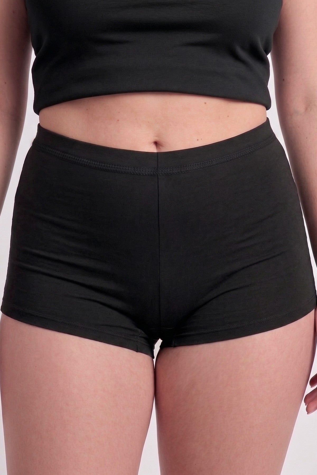 Бавовняні шортики TR16-KHL10 black Totalfit