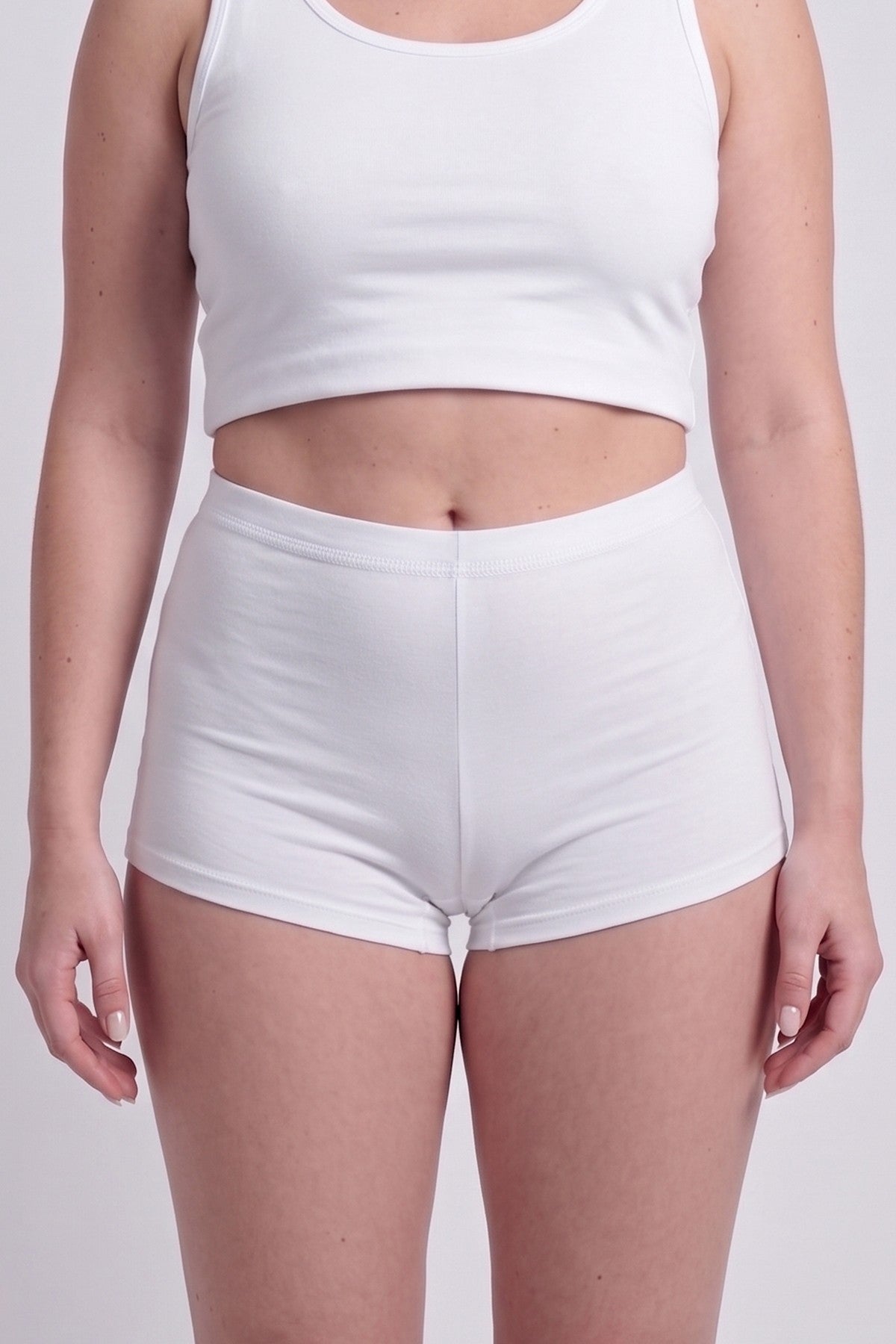 Бавовняні шортики TR16-KHL11 white Totalfit