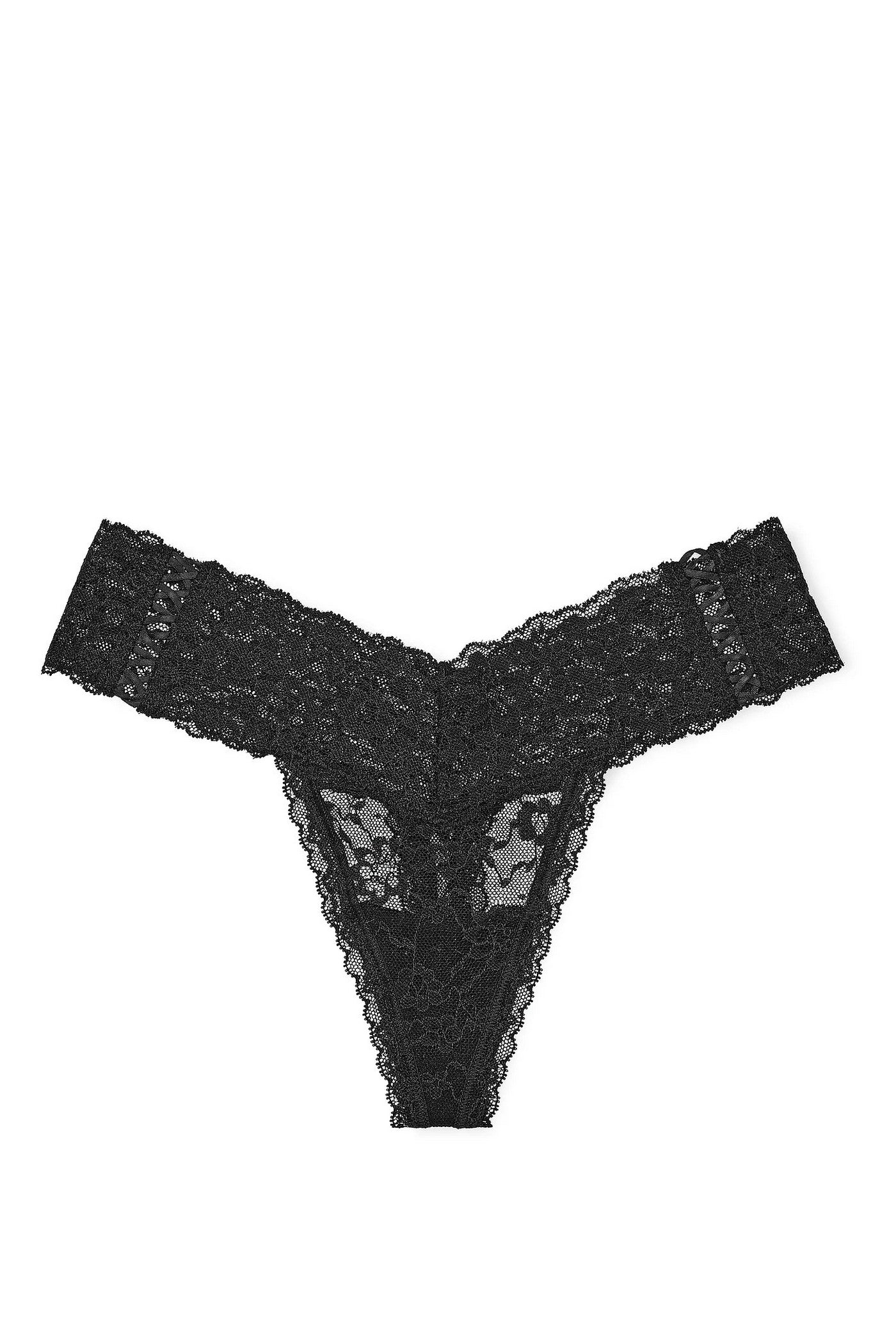 Мереживні трусики стрінги 417898410 black