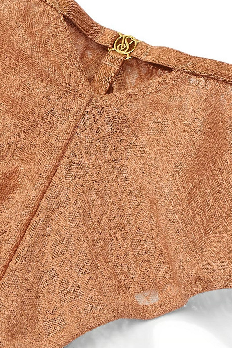 Шортики с микросеткой 621857151 brown