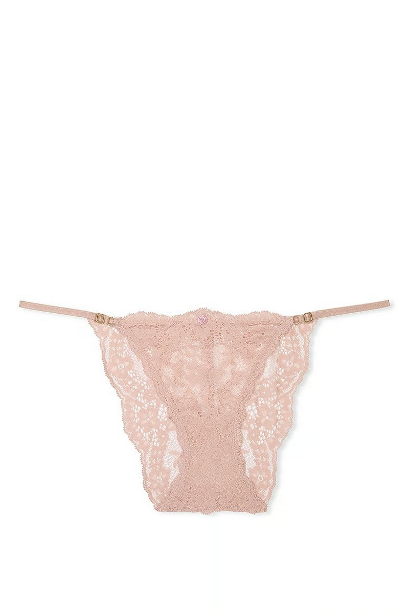 Кружевные трусики танга 108088370 beige