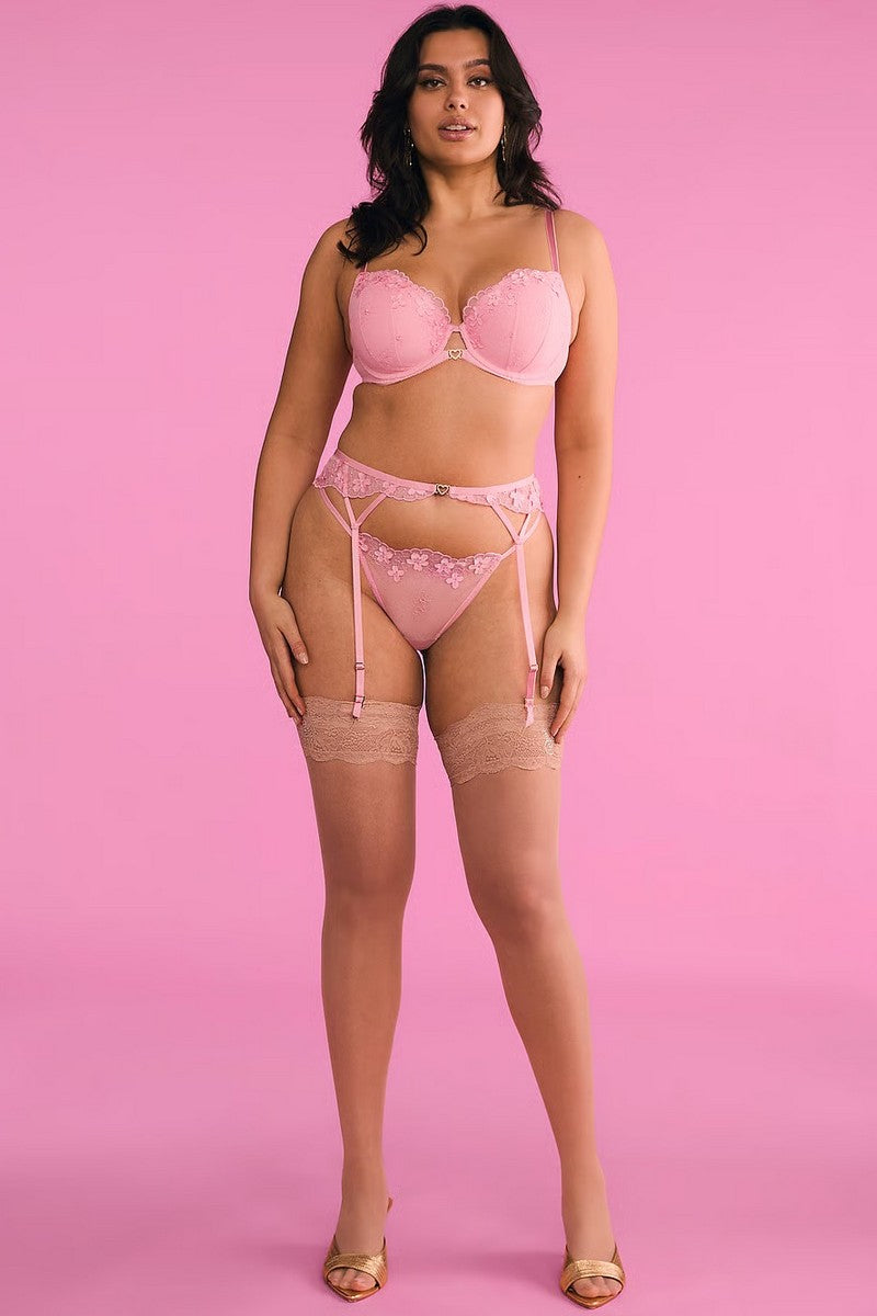 Трусики стринг с вышивкой 117161062 rose