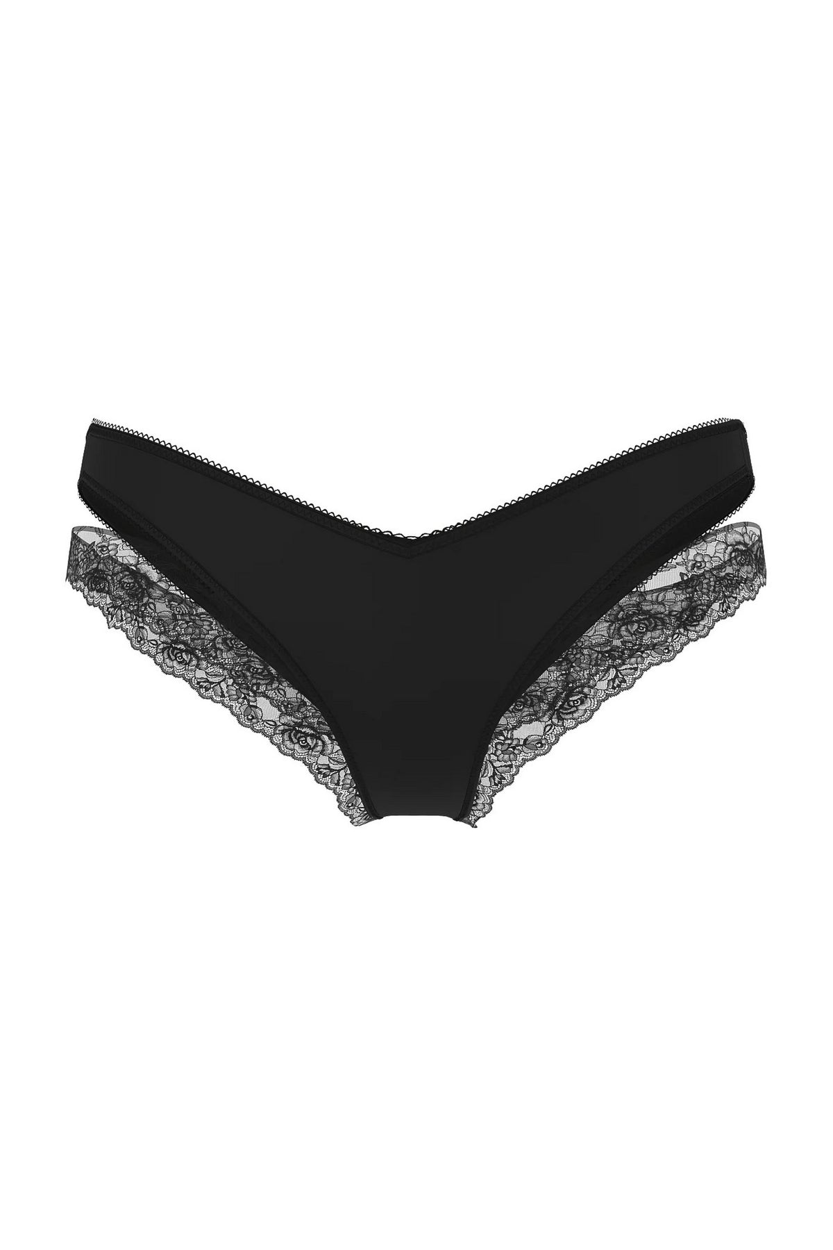 Трусики с кружевом 119268581 black