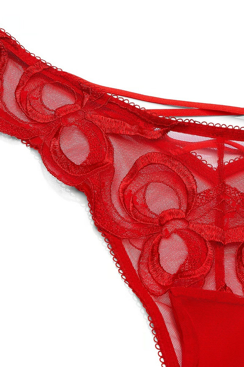 Трусики с вышивкой 120088740 red