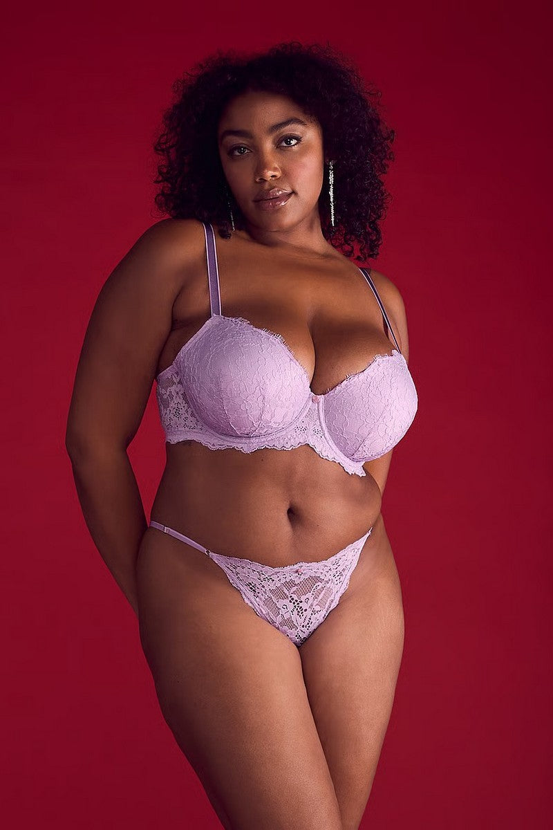 Кружевные трусики бикини 1212936 lilac