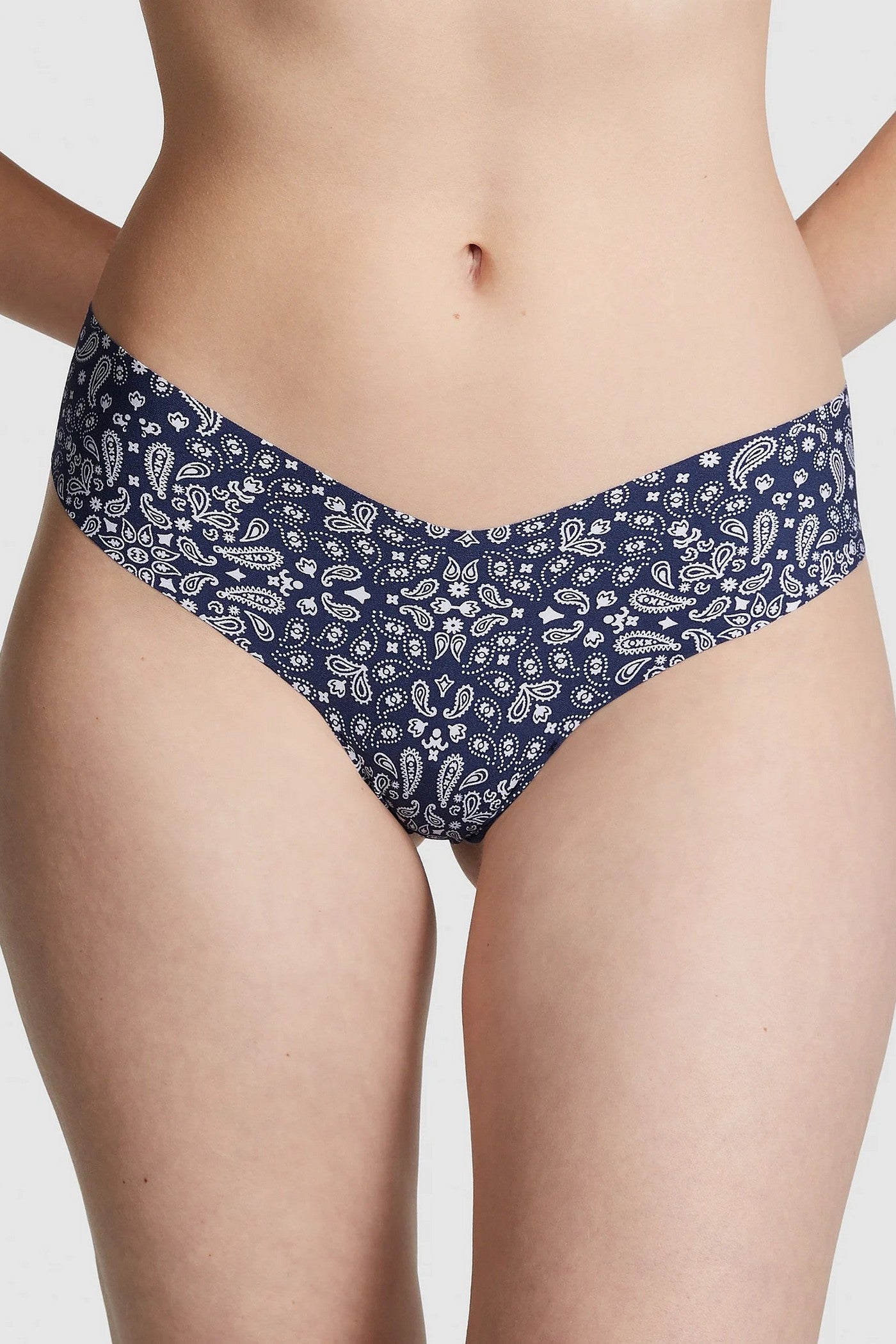 Бесшовные трусики стринг 122905809 blue