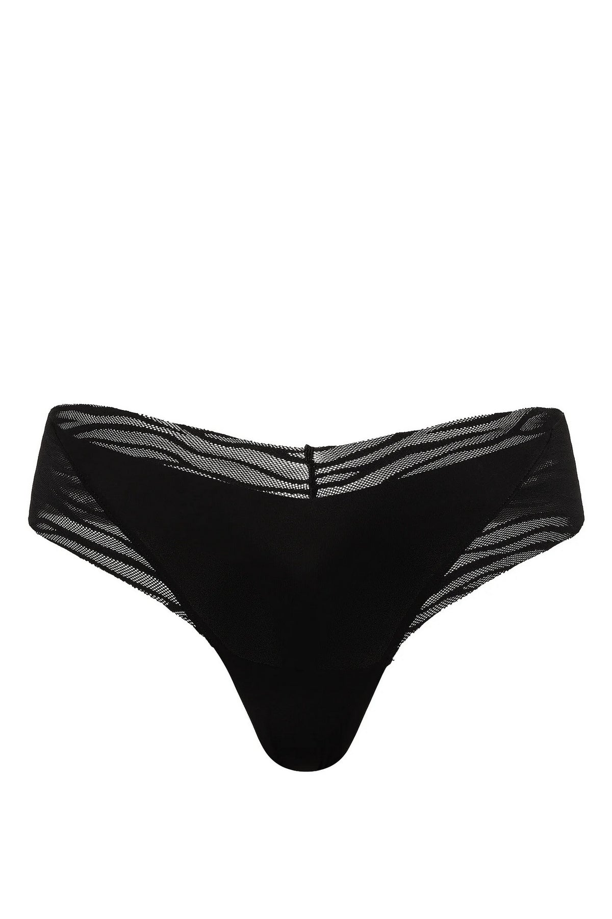 Безшовні трусики стрінги 126871945 black Victoria`s Secret