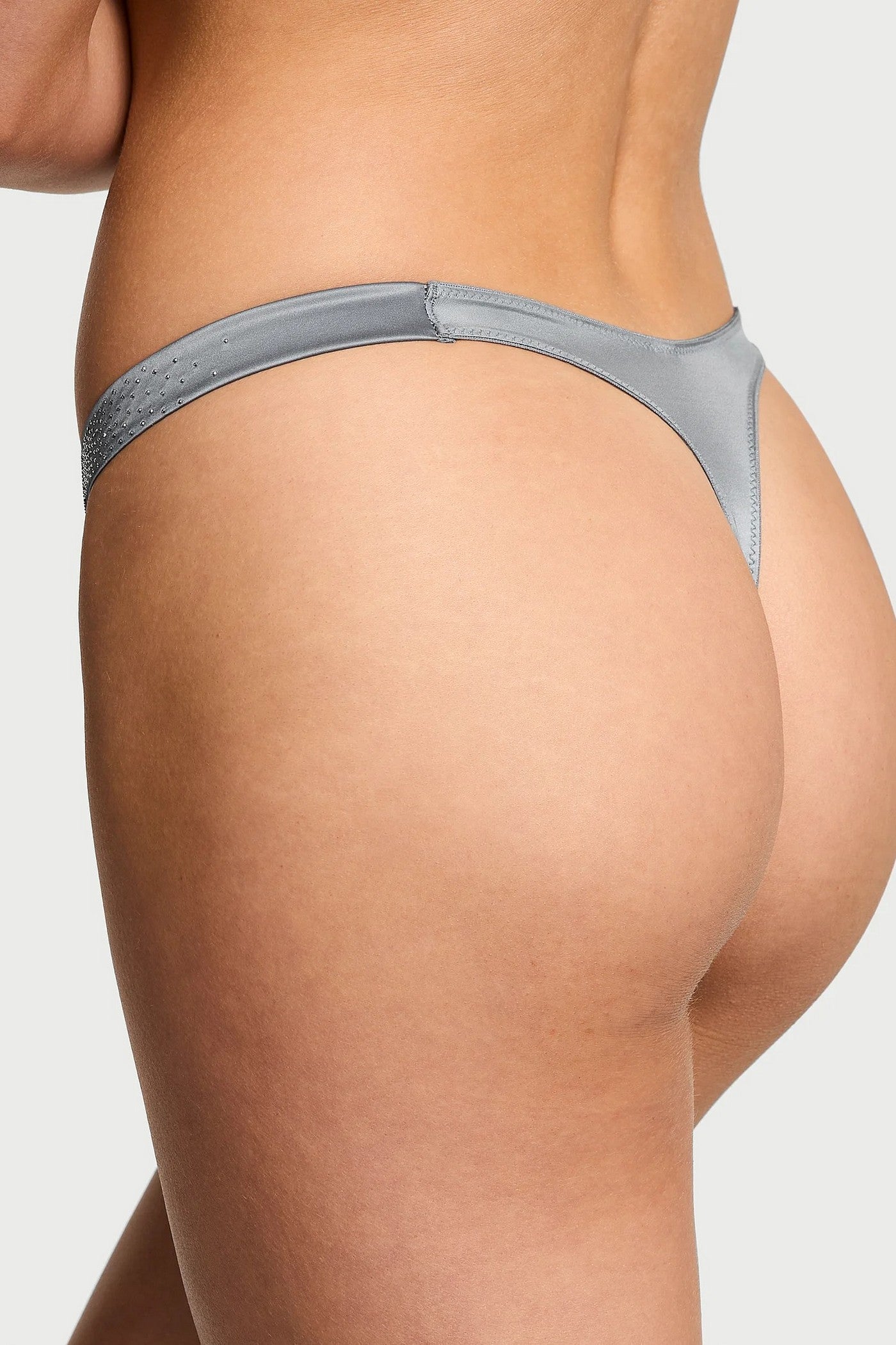 Трусики стринг со стразами 133125597 gray