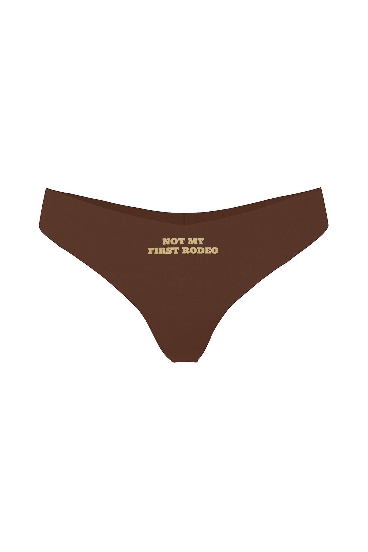Безшовні трусики стрінги 140678757 brown Victoria`s Secret