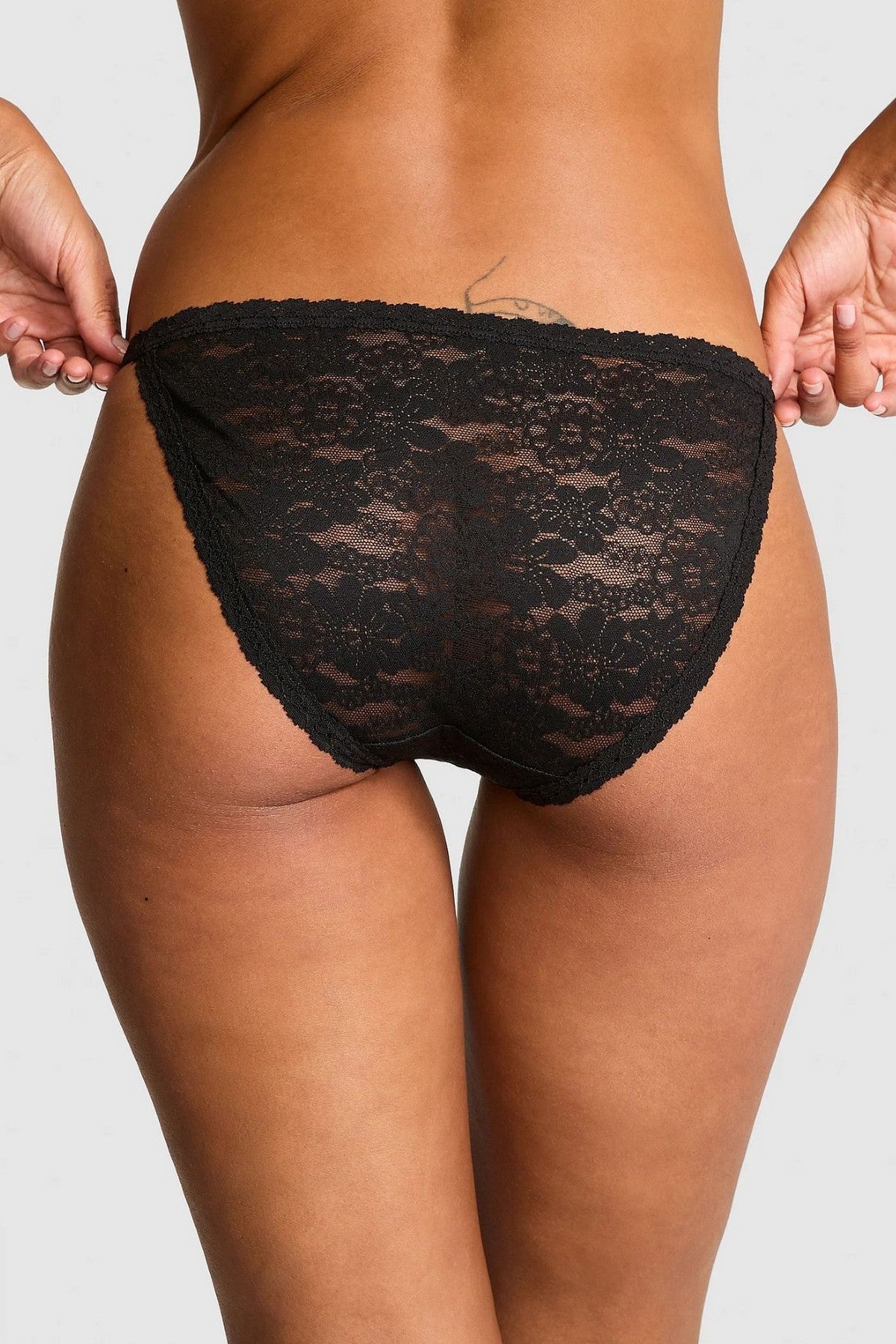 Кружевные трусики бикини 176137684 black